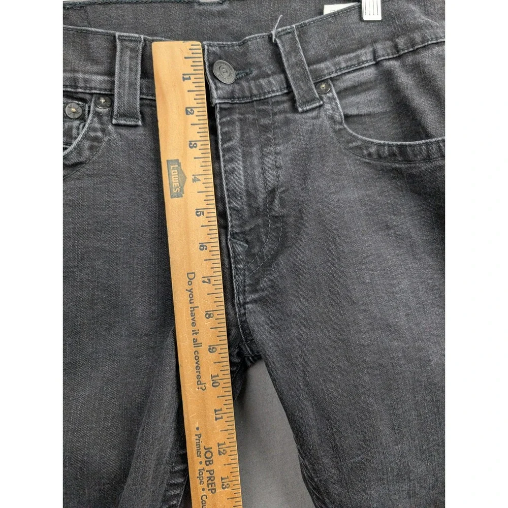 True Religion Mens Rocco Skinny Jeans Black Gray Wash Size 32 Denim Pants